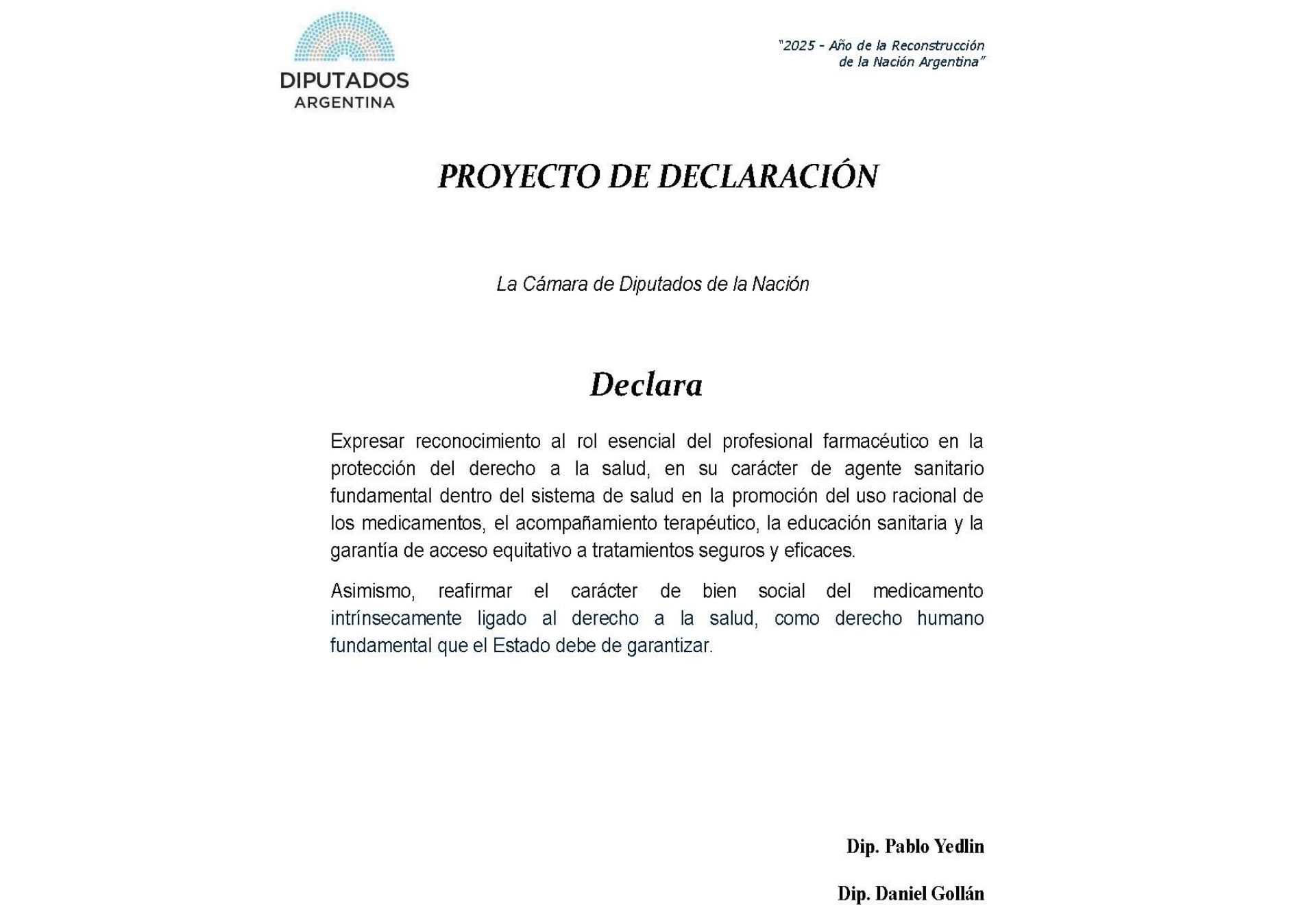 Reafirmamos nuestro compromiso con la profesión farmacéutica
